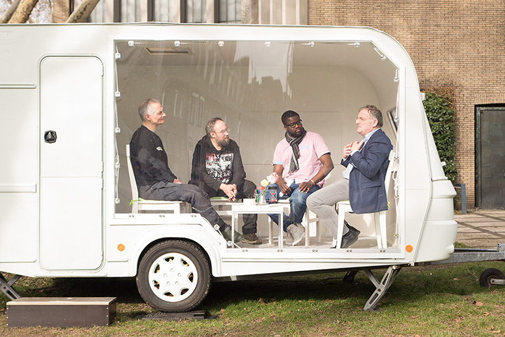 Dueren redet, auch der Bürgermeister der Stadt Düren, Paul Larue