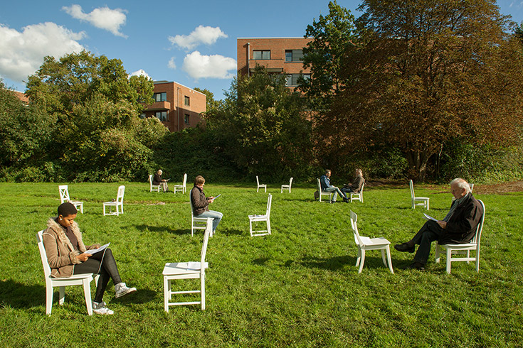 Listening-Narratives as language paintings -  Art Studio Days - Hamburg 2017