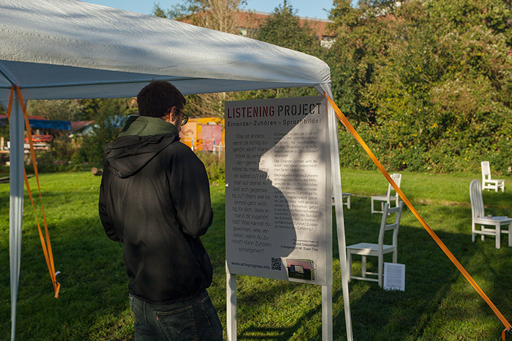 Listening-Narratives as language paintings -  Art Studio Days - Hamburg 2017