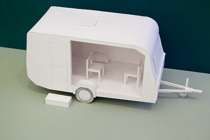 Listening Project - Set Design - Wohnwagen - Modell
